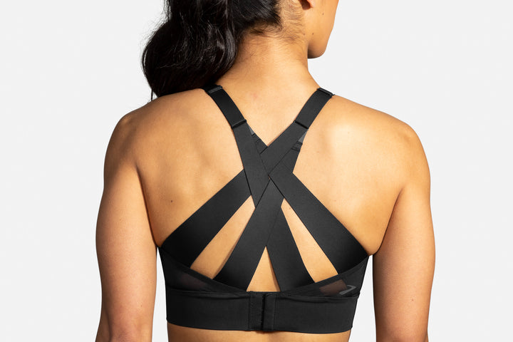 Brooks DARE STRAPPY RUN BRA - High support sports bra - black