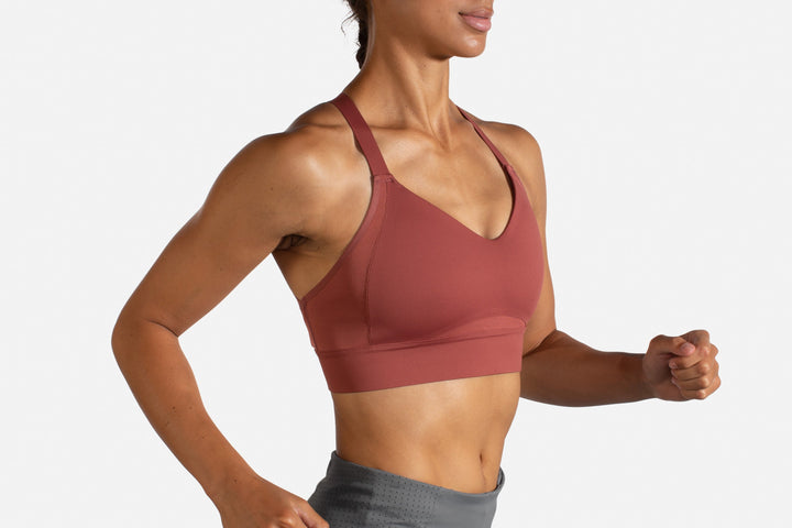 Brooks Women's Interlace Sports Bra for High Impact Running, Workouts &  Sports with Maximum Support