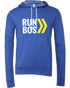 Unisex RUN BOS Fleece Lined Hoodie (TS-RUNBOS-3719) - Heather True Royal