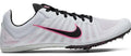 nike jordan Unisex Zoom Rival D Track Spike - Pure Platinum/Black/Pink Blast