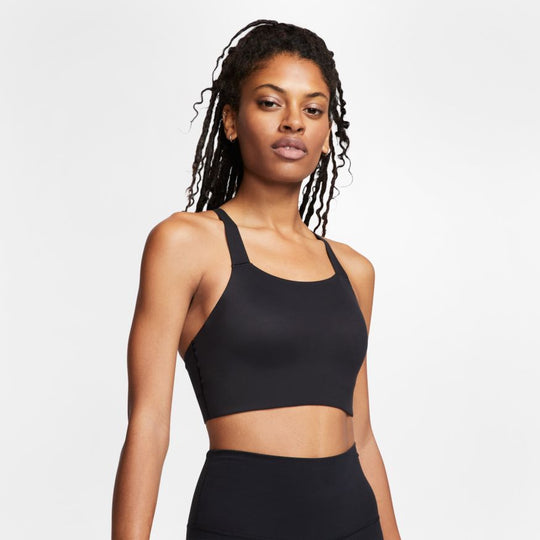 Black Convertible Straps Dri-FIT Sports Bras. Nike LU