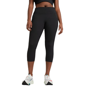 Nike Women's Mid-Rise Fast Crop Running Leggings - Black (CZ9238-010)