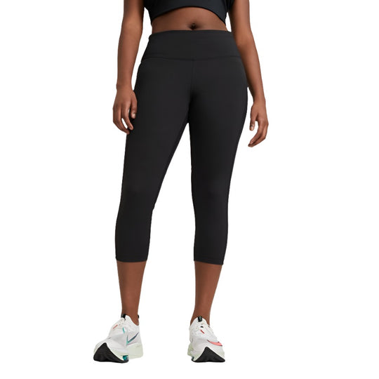 Womens Nike Zonal Strength Capri 3/4 Running Tights Sz M Black
