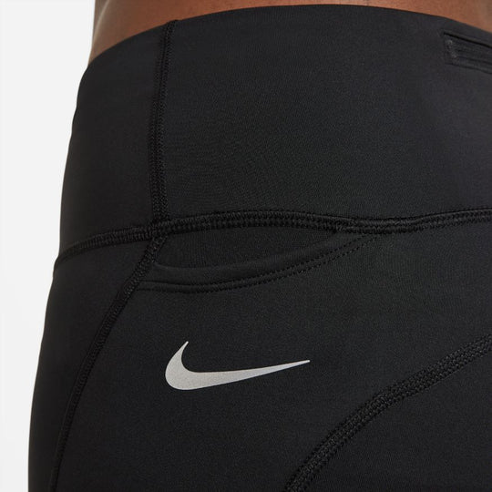 Nike Epic Fast Women's Mid-Rise Crop Running Tights Small CZ9238-010 03  msrp $55