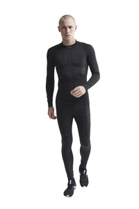 Craft Men's Active Intensity Crewneck Baselayer - Black/Asphalt