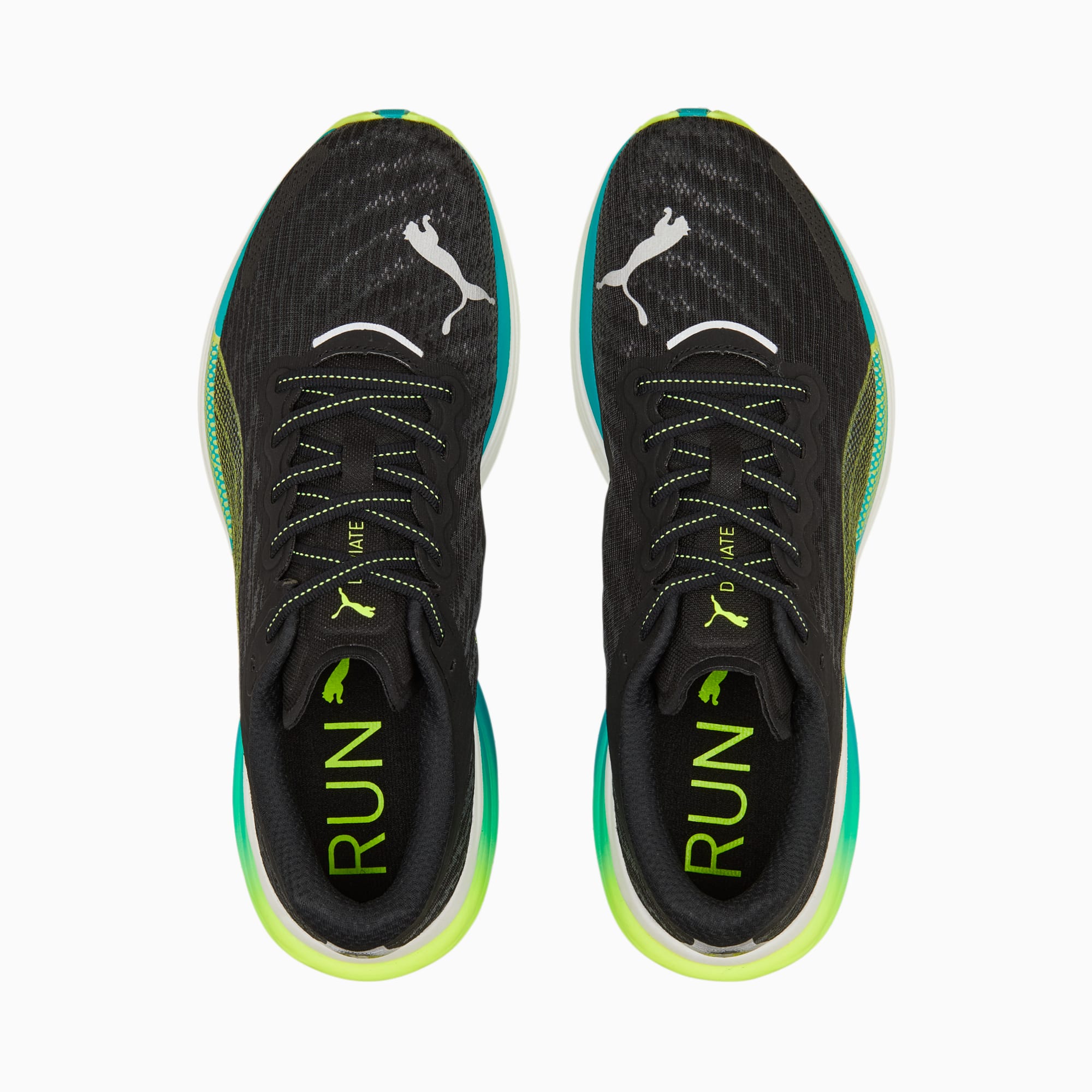 Puma DEVIATE NITRO 2 - Zapatillas de running neutras - speed green cool  dark gray/verde 