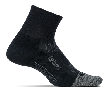 Feetures Elite Light Cushion Quarter Running Sock (E20159) Black