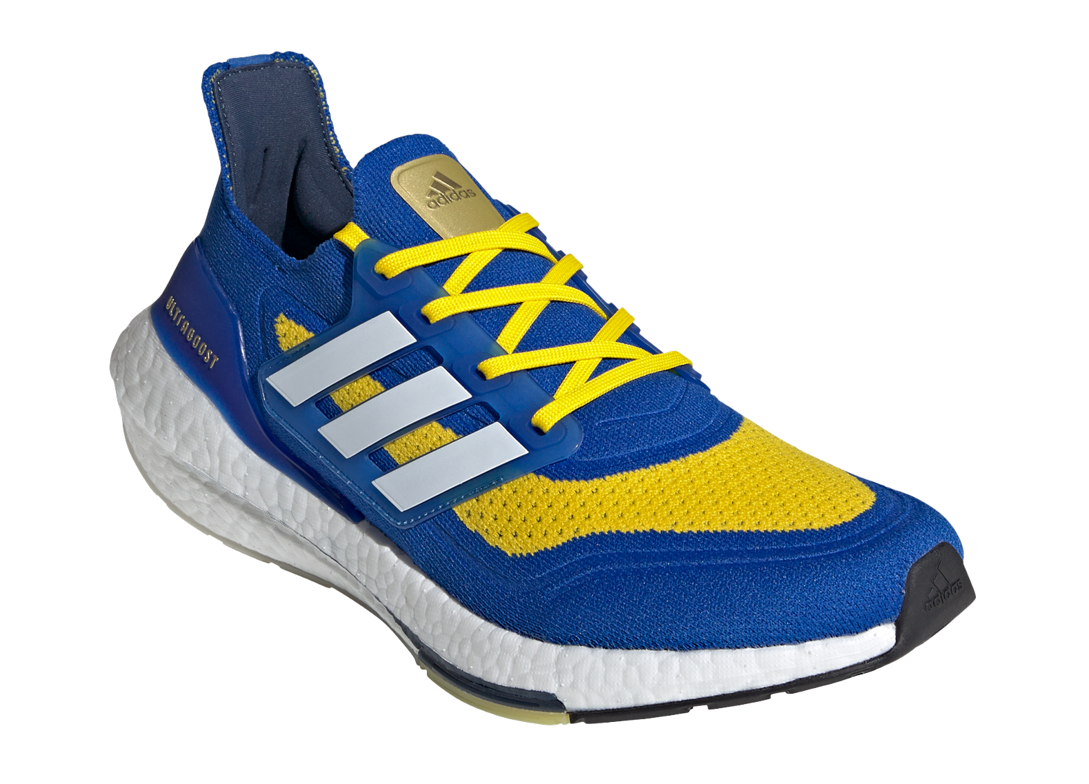 ultra boost blue and yellow