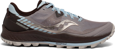 saucony constituci Women's Peregrine 11 - Zinc/Sky/Loom (S10641-35) Lateral Side