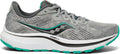 saucony Peregrine Women's Omni 20 Wide (D) - Alloy/Jade (S10682-20) Lateral Side