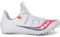 saucony Bia Women's Showdown 5 Track Spike - White/Viz Red (S19072-1) Lateral Side