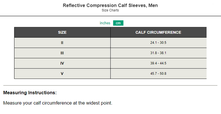 Reflective Compression Calf Sleeves for Men – CVR Compression Care