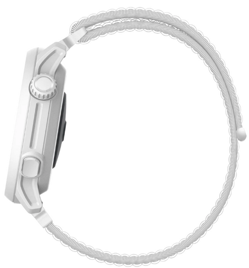 Coros - PACE 2 Premium GPS Sport Watch with Nylon Strap - White