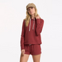 Vuori Women's Halo Essential Hoodie - Currant Heather