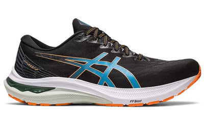 asics women Men's GT-2000 11 Black/Sun Peach side