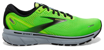 brooks review Men's Ghost 14 - Green Gecko/Blue/Black