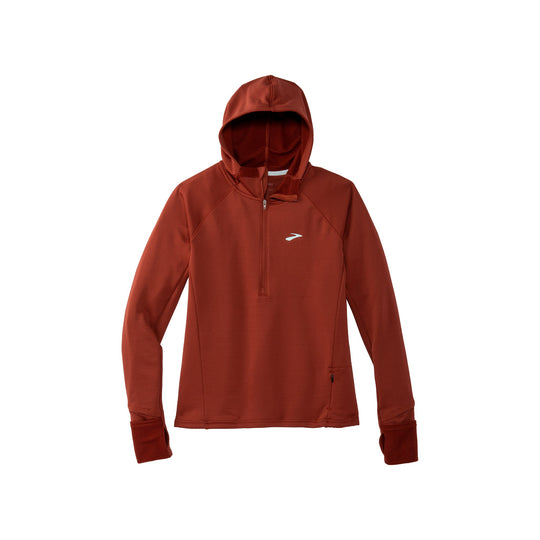 Brooks NOTCH THERMAL HOODIE 2.0 - Long sleeved top - htr autumnal