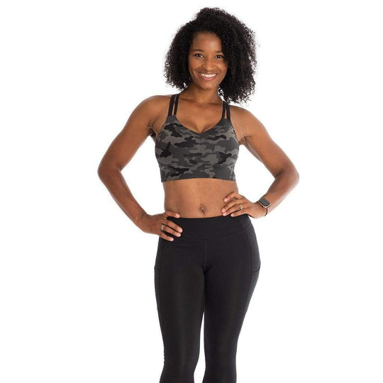 Black Camo Sports Bra