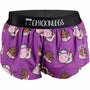 ChicknLegs Women's 1.5 Inch Choccy Cow Shorts front