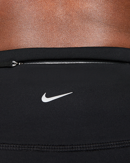 Nike Epic Luxe Women Mid-Rise Crop Pocket Black Running Leggings