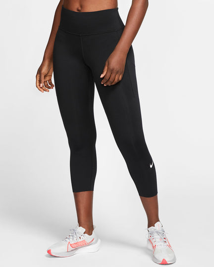 Nike Yoga Luxe Crop Sports Top Black