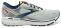 brooks glycerin Men's Ghost 14 - Grey/Titan/Maize