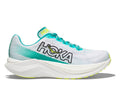 hoka bits Women's Mach X White/Blue Glass lateral side