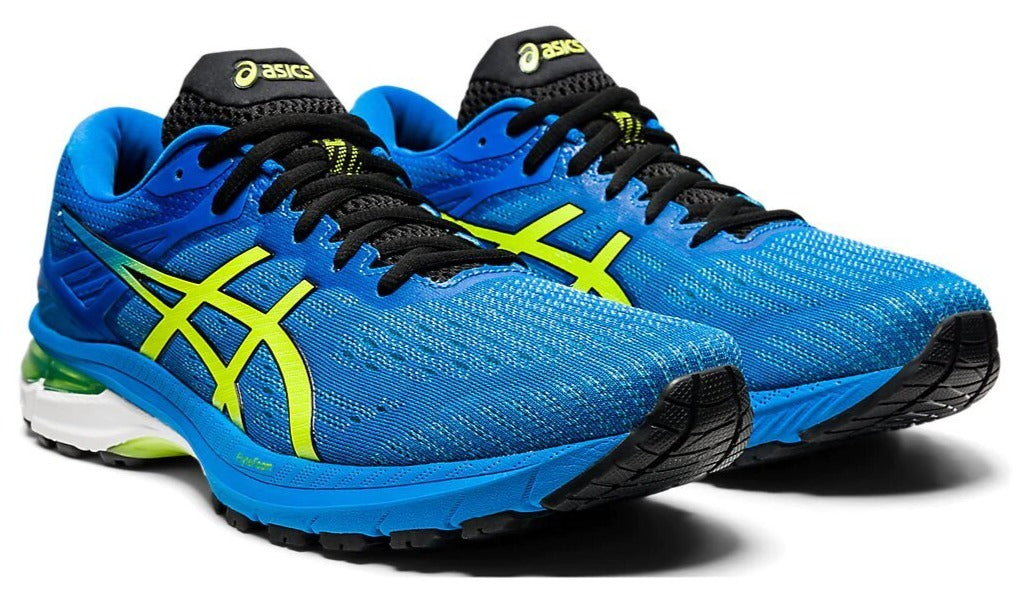 asics gt 2000 mens shoes black/blue/lime