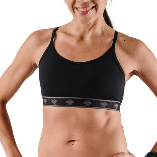 Women's Rabbit Utilibra-Vo Mother Runner Sports Bra Black Size Large for  sale online