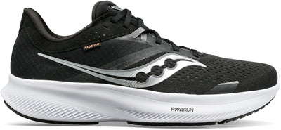 Saucony Men's Ride 16  Black/White lateral side