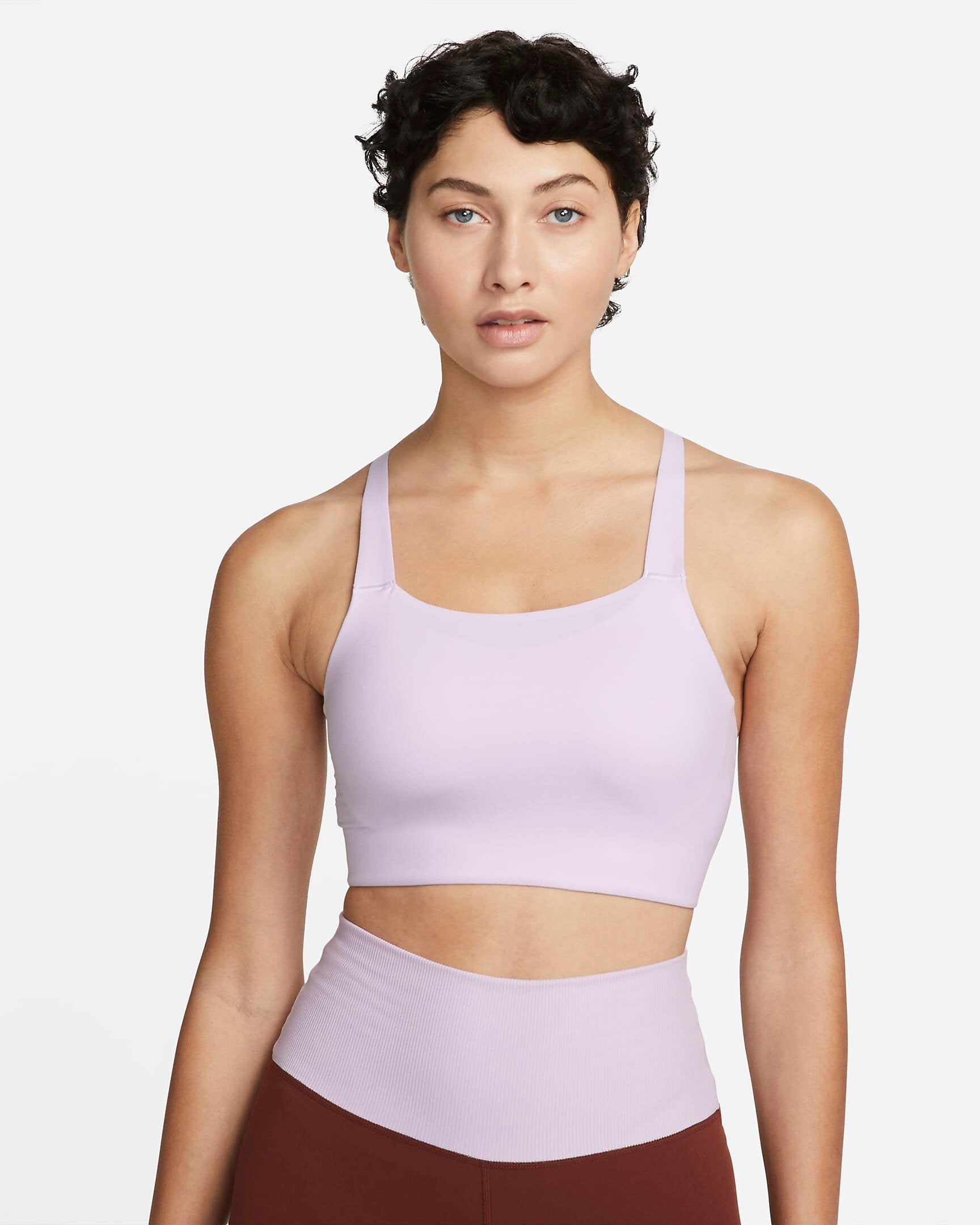 Nike Swoosh Women's Medium-Support 1-Piece Pad Sports Bra - The Nike Swoosh  Sports Bra gives you classic coverage and medium support for
