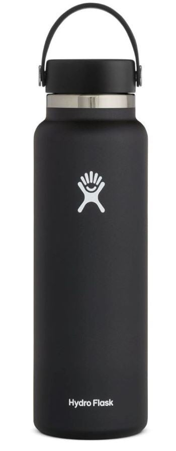 Hydro Flask 40oz White/Black  Hydroflask, Flask, Hydro flask water bottle