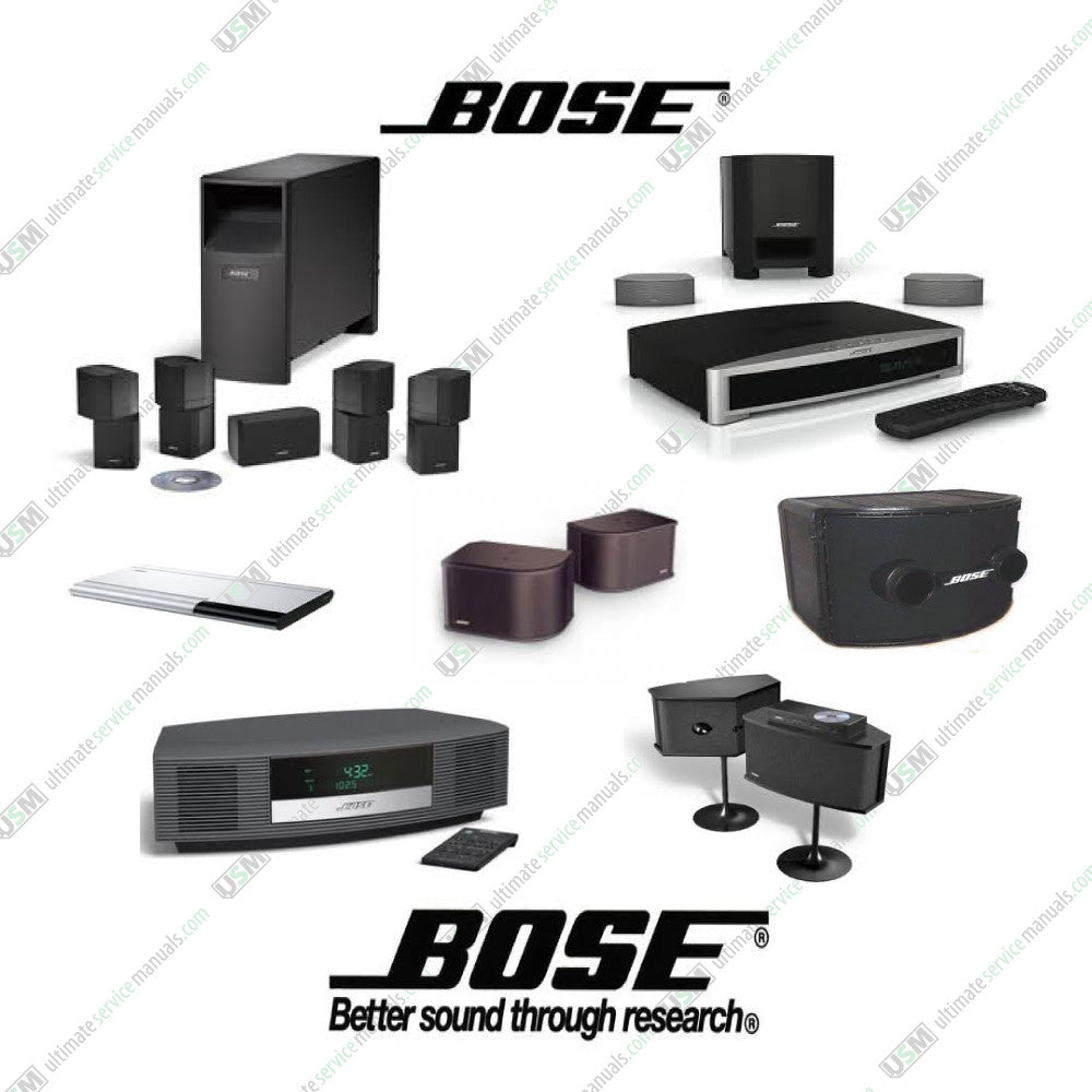 BOSE Ultimate owners & repair service (510 PDF DVD) | Ultimate Service Manuals