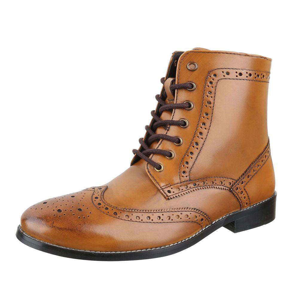 mens designer brogue boots