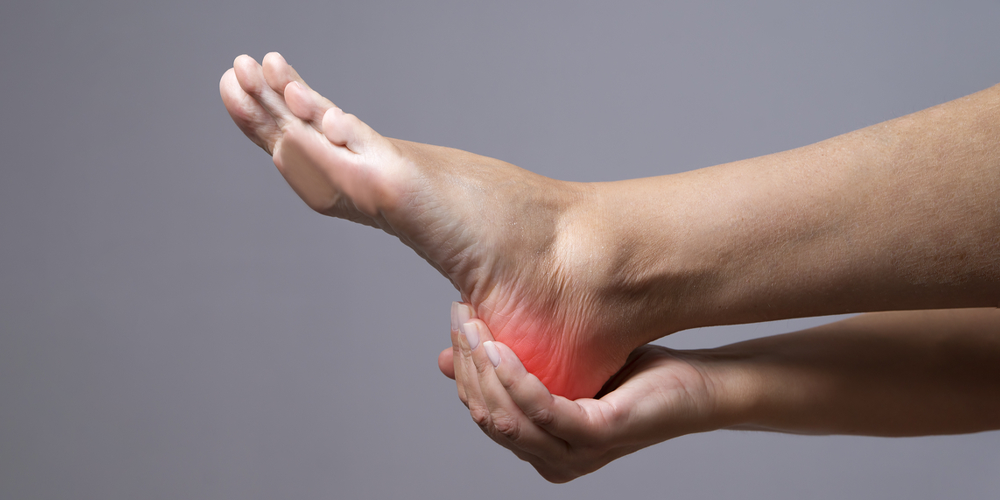 Pijnlijke voetmassage voor vrouwen