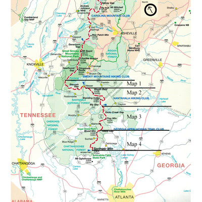 Appalachian Trail Maps North Carolina-Georgia — Waypoint Outfitters