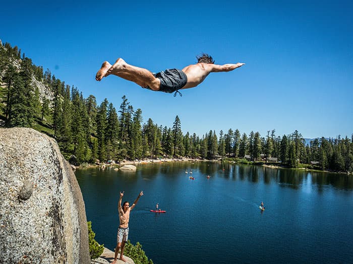 The Art of Cliff Jumping, A How-To Guide with Robert Wall in Lake Tahoe ...