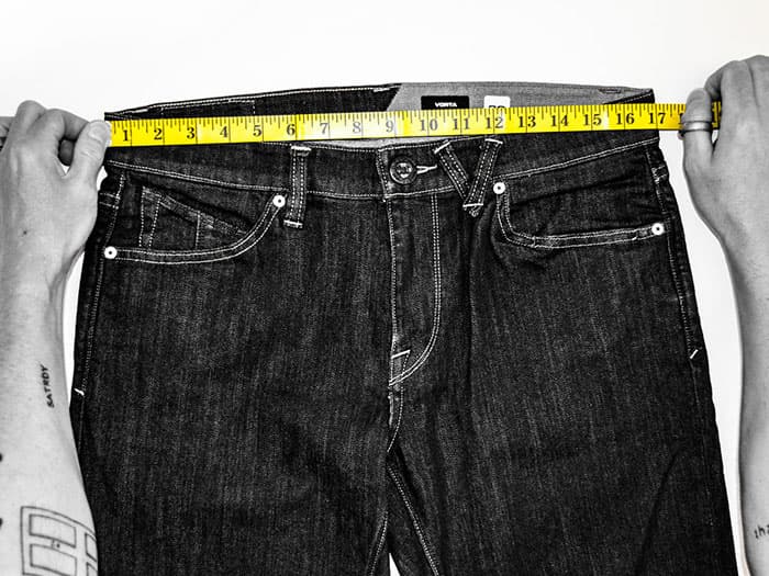 Vanity Store Jeans Size Chart