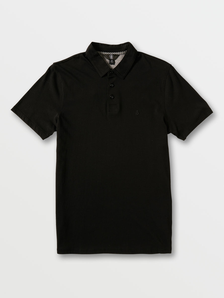 Wowzer Polo - Black Short Sleeve Polo Shirt | Volcom – Volcom US