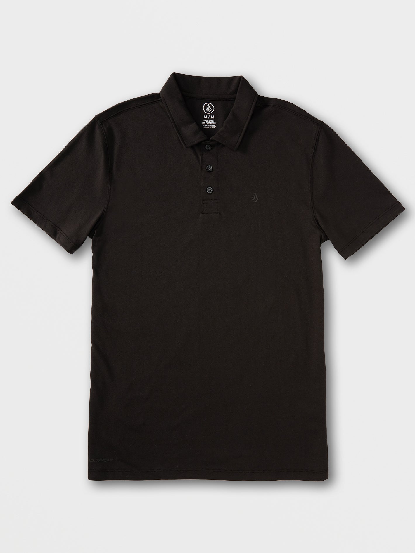 black short sleeve polo