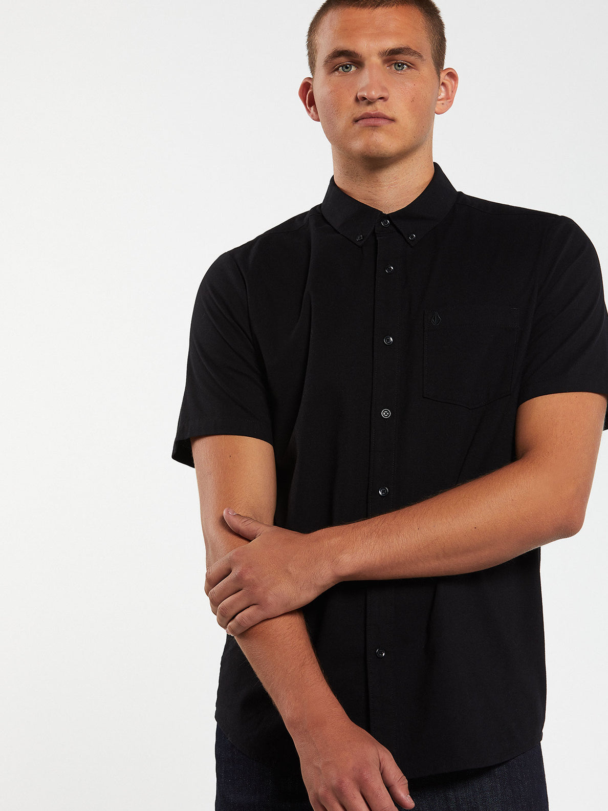 black oxford shirt mens