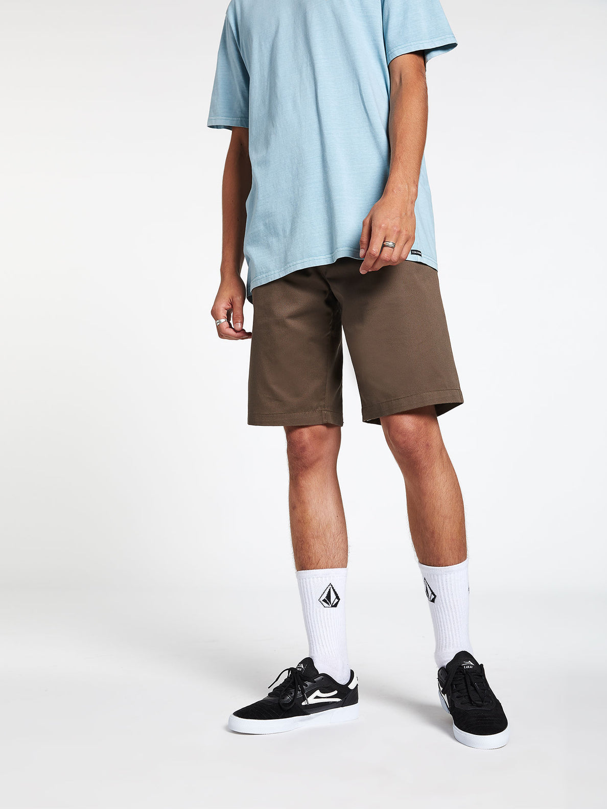 relaxed fit chino shorts