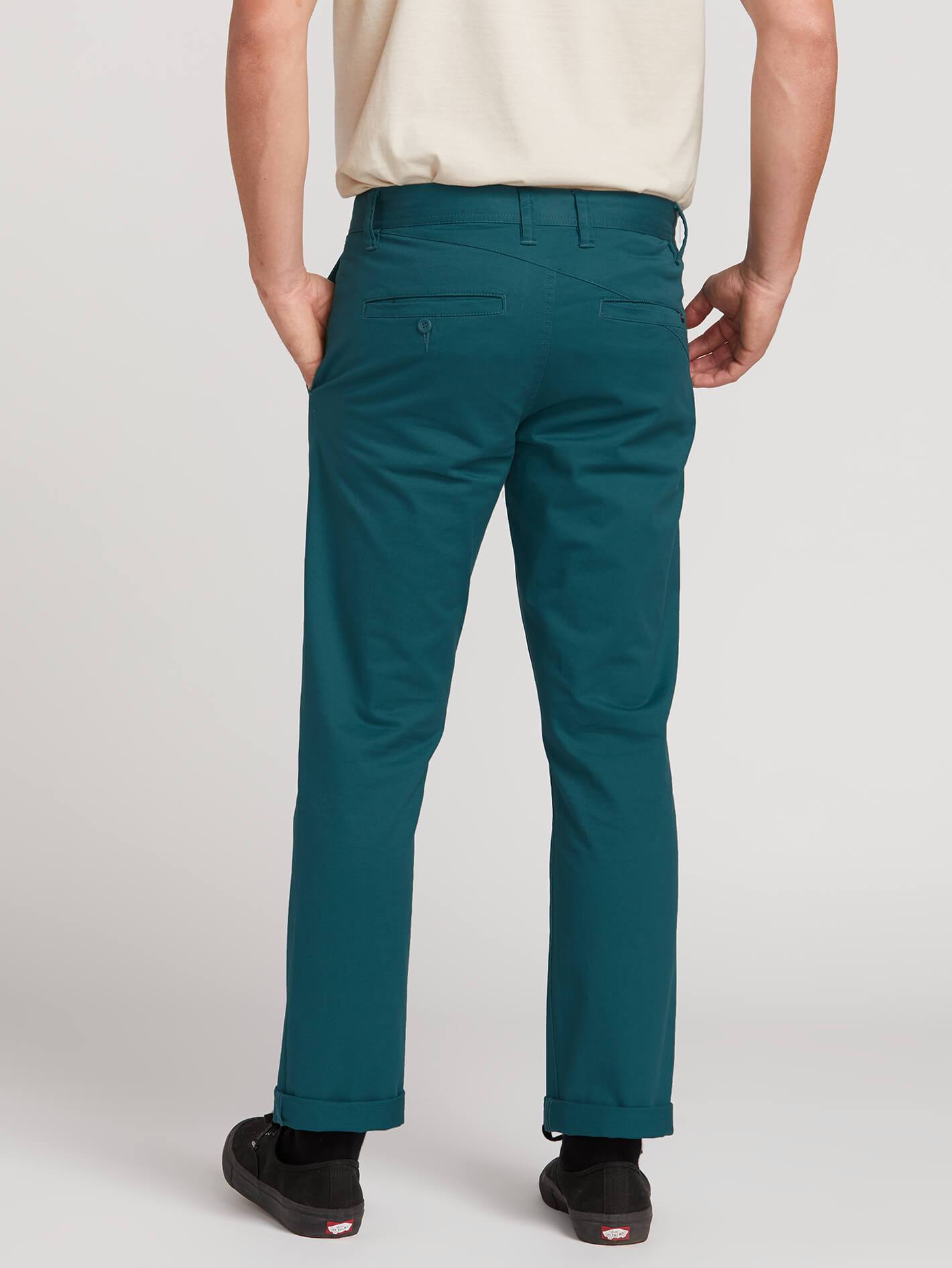 teal khaki pants