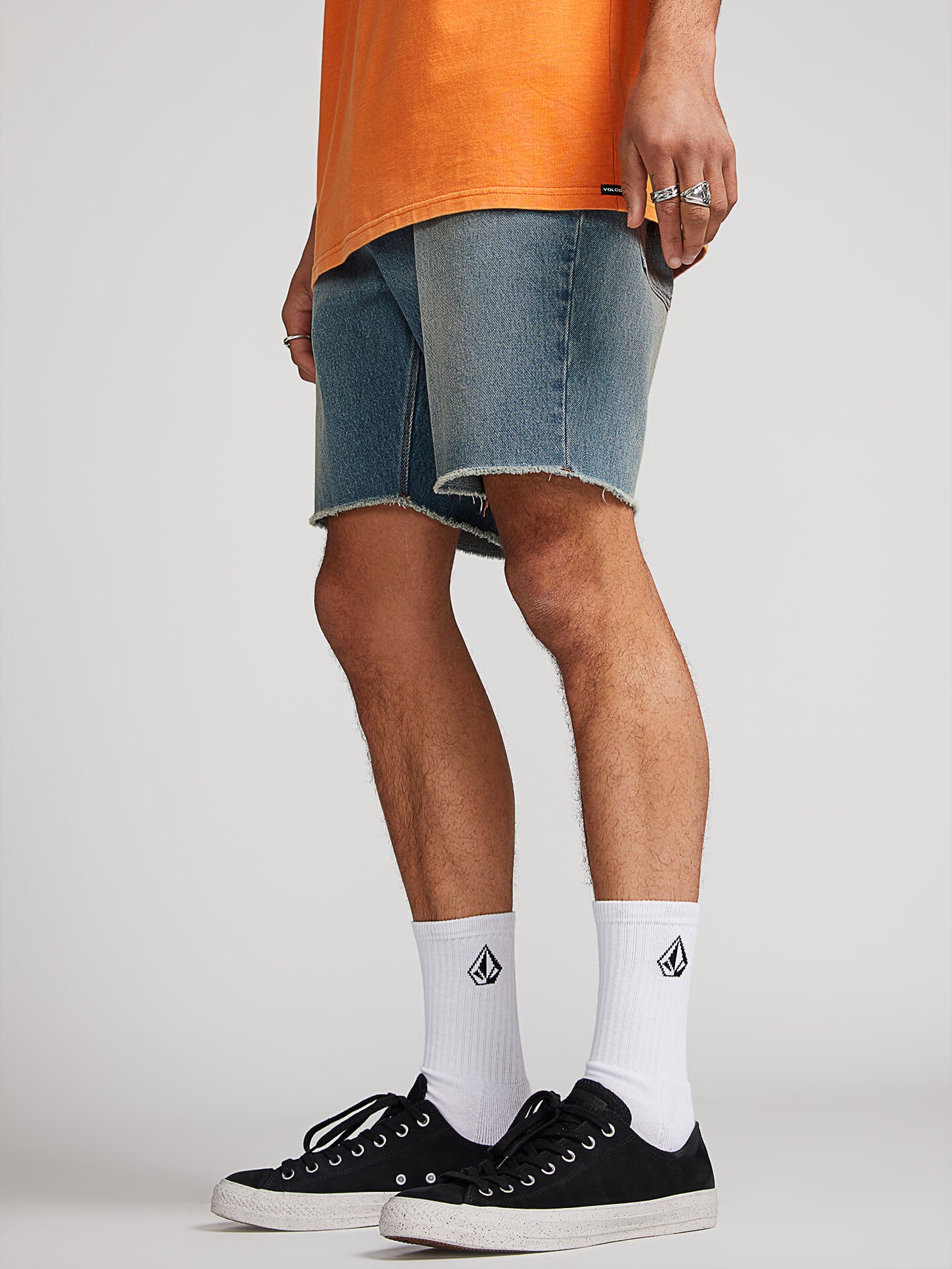 volcom denim shorts