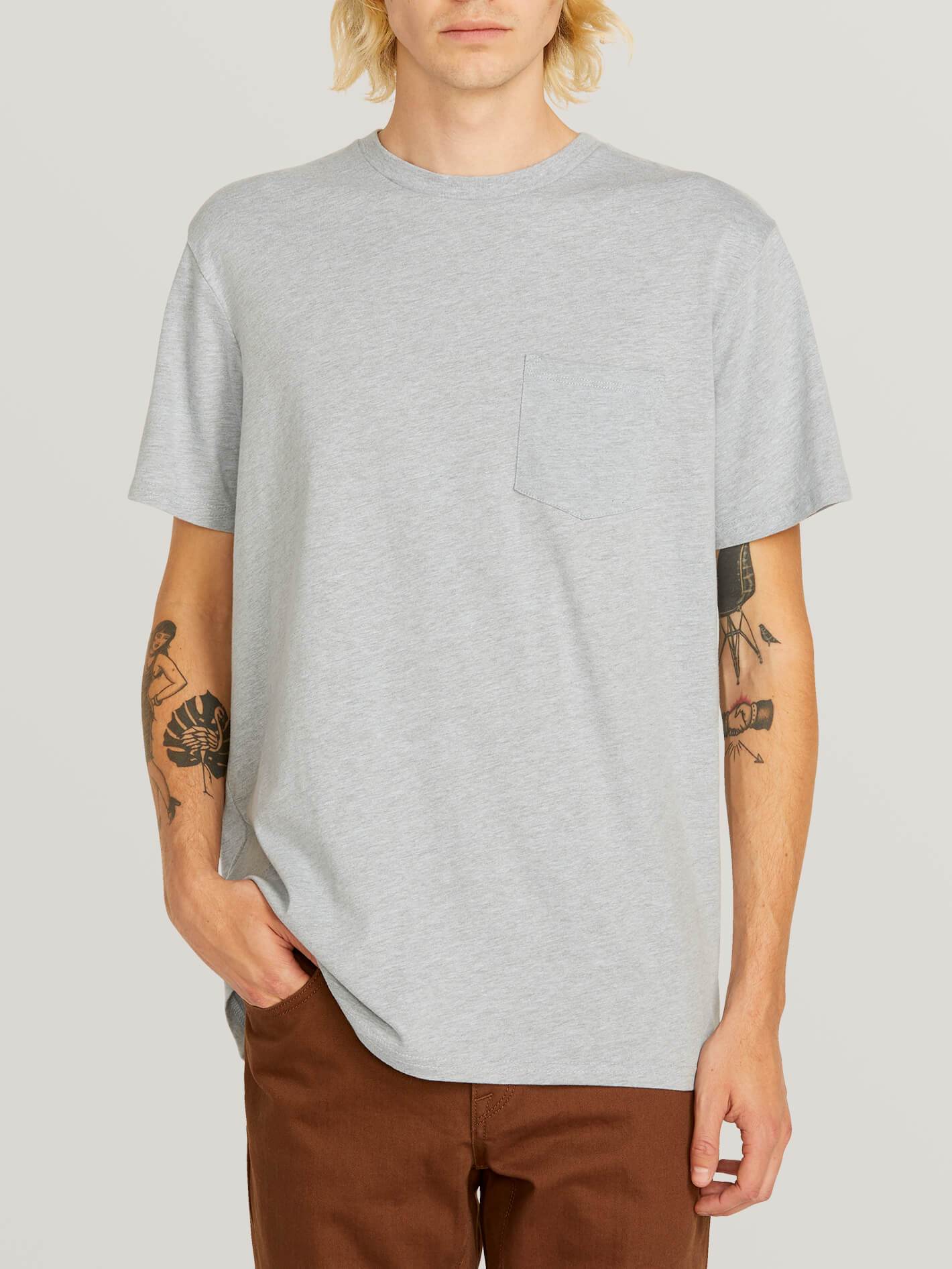 Download Get Mens Heather Pocket T-Shirt Front View Pictures ...