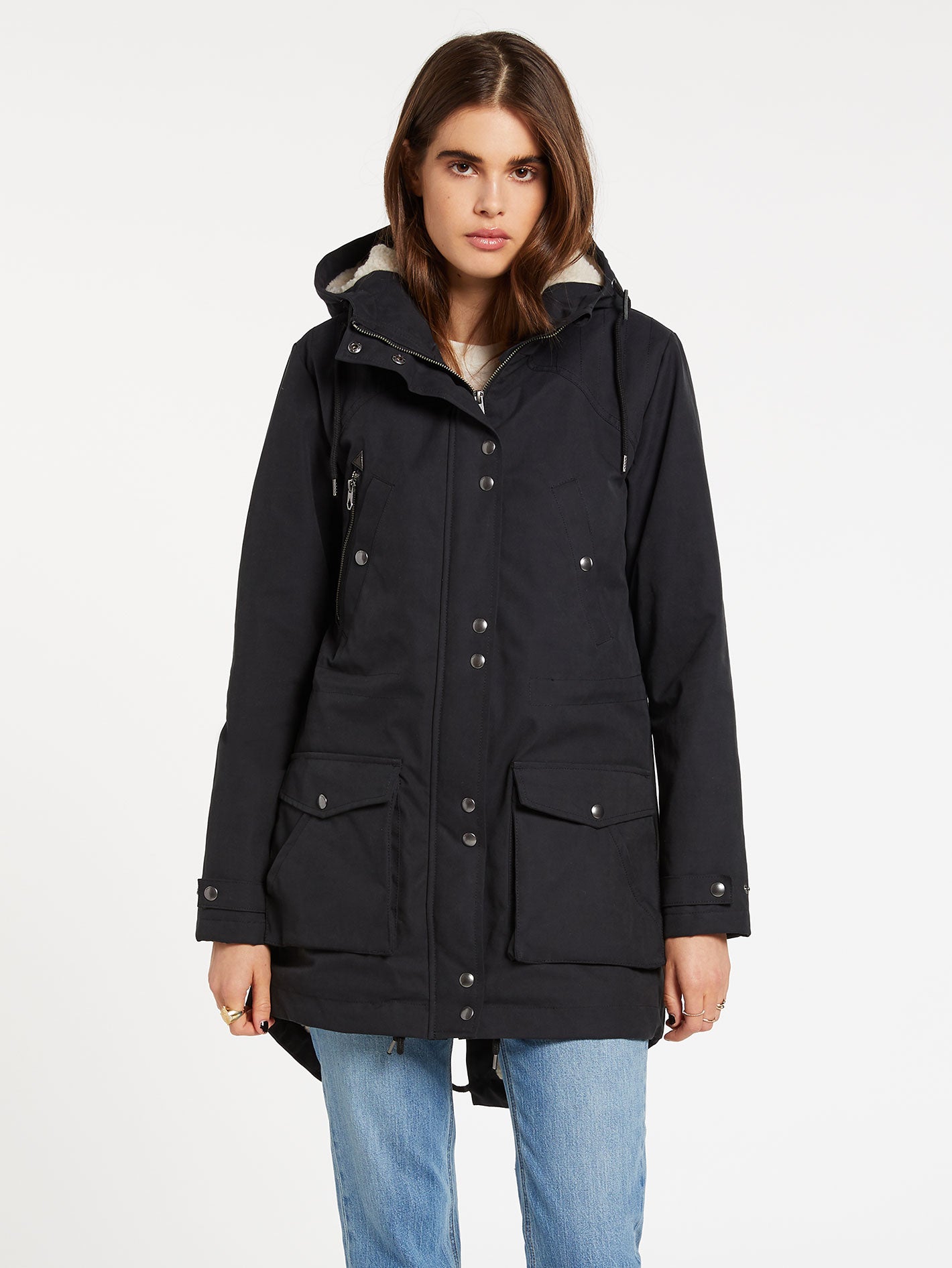 Walk On By 5K Parka - Black – Volcom US