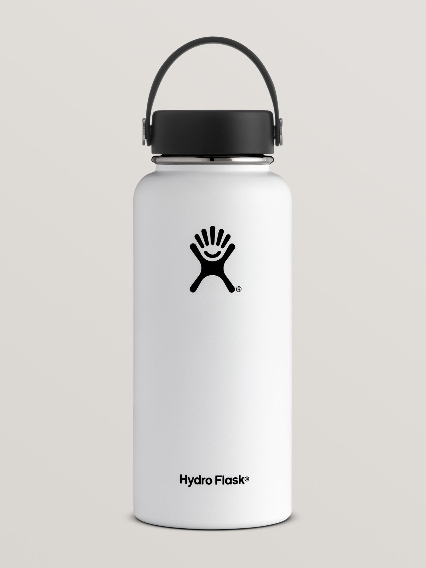 white hydro flask logo
