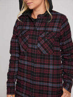 flannel jacket with hoodie