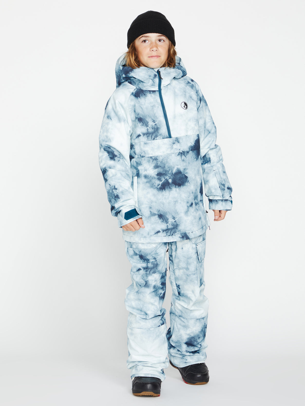 Kids Barkley Insulated Bib Overall - Storm Tie-Dye