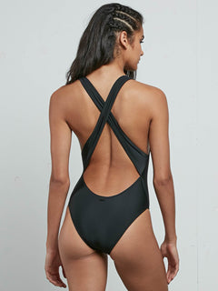 volcom black one piece swimsuit